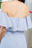 LEANA OFF SHOULDER DRESS (BABY BLUE)