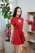 NINGNING CHEONGSAM PLAYSUIT (RED)