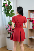 NINGNING CHEONGSAM PLAYSUIT (RED)