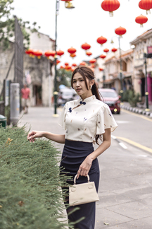  YING CHEONGSAM TOP (LAVENDER)