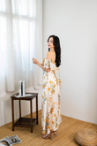 AURELIA OFF SHOULDER MAXI DRESS (YELLOW FLOWER)