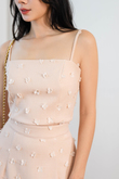 ROSY CAMI CROP TOP (PEACH)