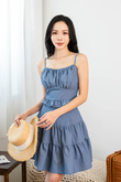 MYRA SWEETHEART CAMI TOP (DENIM BLUE)