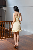 CANDY CAMI RUFFLES MINI DRESS (YELLOW)