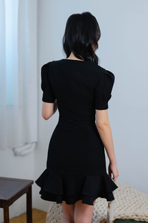 RAYNA SQUARE NECK TOP (BLACK)