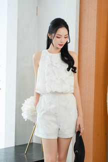 AVIS HIGH WAISTED SHORTS (WHITE1)
