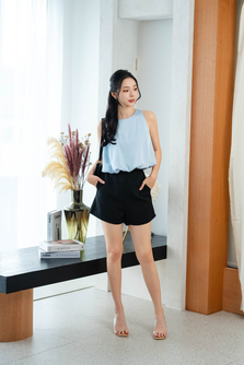 PARRIS BALLOON TOP (LIGHT BLUE)
