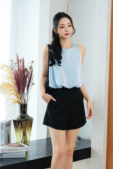 AVIS HIGH WAISTED SHORTS (BLACK1)