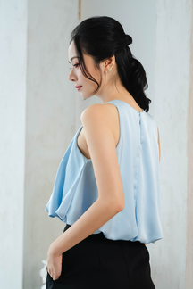 PARRIS BALLOON TOP (LIGHT BLUE)