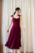 JANET SELF TIE RIBBON DRESS (MAROON)