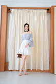 BILLA FLOUNCE LONG SLEEVES TOP (LIGHT GREY)