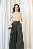 KENN HIGH WAISTED PALAZZO (ARMY GREEN)
