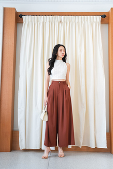 KINKI MOCK NECK CROP TOP (WHITE)