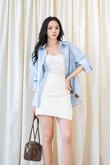 RIN STRIPED LONG SLEEVE SHIRT (BLUE)