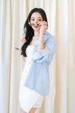 RIN STRIPED LONG SLEEVE SHIRT (BLUE)