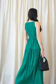 SABRINA RUFFLES MIDAXI DRESS (GREEN)