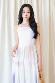 SABRINA RUFFLES MIDAXI DRESS (COTTON CANDY)