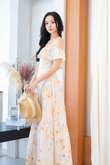 SHELLI OFF SHOULDER DRESS (FLORAL)