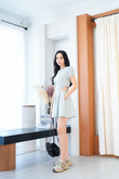YOONA CUT OUT WAIST PLAYSUIT (GREEN STRIPE)