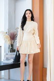 WALDA LONG SLEEVE BLOUSE (BEIGE)