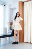 BAILLY HIGH WAISTED BALLON SKIRT (BEIGE)