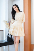 BAILLY HIGH WAISTED BALLON SKIRT (BEIGE)