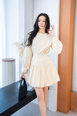 WALDA LONG SLEEVE BLOUSE (BEIGE)
