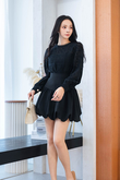 BAILLY HIGH WAISTED BALLON SKIRT (BLACK)