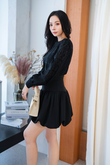 BAILLY HIGH WAISTED BALLON SKIRT (BLACK)