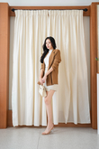 VEDA OVERSIZED PADDED BLAZER (PALE BROWN)