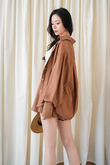 RION LONG SLEEVE SHIRT (BROWN)