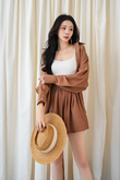 RION LONG SLEEVE SHIRT (BROWN)