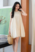 FLOE HALTER NECK PUFFBALL DRESS (BEIGE)