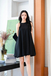 FLOE HALTER NECK PUFFBALL DRESS (BLACK)