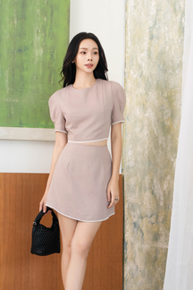 SHANN ROUND NECK CROP TOP (PINK)