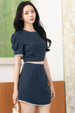 SHANN ROUND NECK CROP TOP (BLUE)