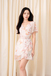 JACE RUFFLES WRAP MINI DRESS (PINK FLORAL)