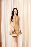 KAITLYN BUTTON VEST TOP (CAMEL)
