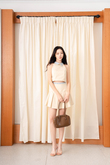 TALA HALTER CROP TOP (BEIGE)