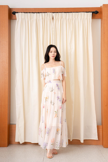 GRACEN COLD SHOULDER CROP TOP (FLORAL1)