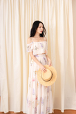 GRACEN COLD SHOULDER CROP TOP (FLORAL1)