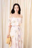 GRACEN COLD SHOULDER CROP TOP (FLORAL1)