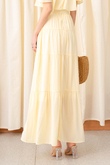 SADA HIGH WAIST TIERED SKIRT (YELLOW)