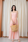 HOLLYE CAMI TIERED JUMPSUIT (PINK)