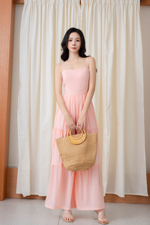 HOLLYE CAMI TIERED JUMPSUIT (PINK)