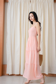 HOLLYE CAMI TIERED JUMPSUIT (PINK)