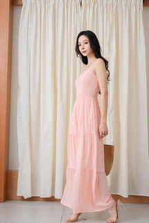 HOLLYE CAMI TIERED JUMPSUIT (PINK)