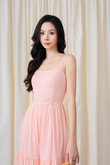 HOLLYE CAMI TIERED JUMPSUIT (PINK)