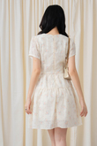 HINA ROUND NECK MINI DRESS (PINK FLORAL)
