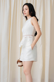 MICAELA ROUND NECK TOP (WHITE)
